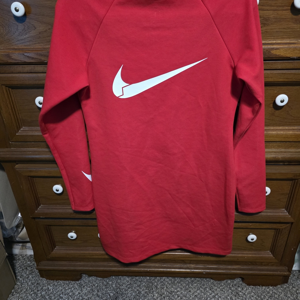 Nike Red Long Sleeve Pullover - Picture 7 of 7
